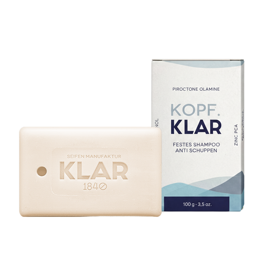 Festes Anti-Schuppen Shampoo, 100g Klar Seifen