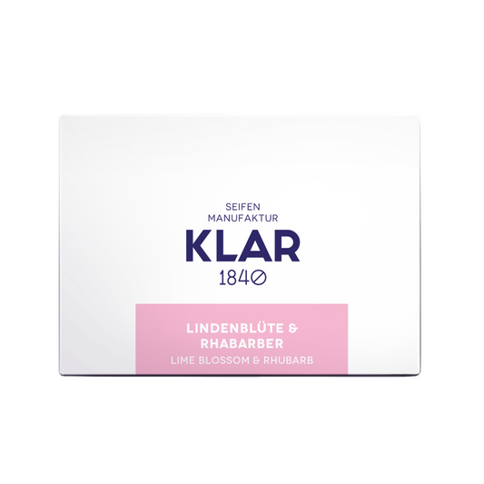 Pflegeseife Lindenblüte & Rhabarber 135g, palmölfrei