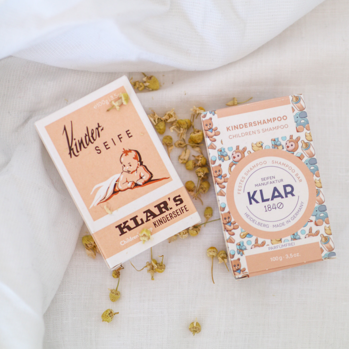Set: Festes Shampoo & Seife für Kinder, parfümfrei
