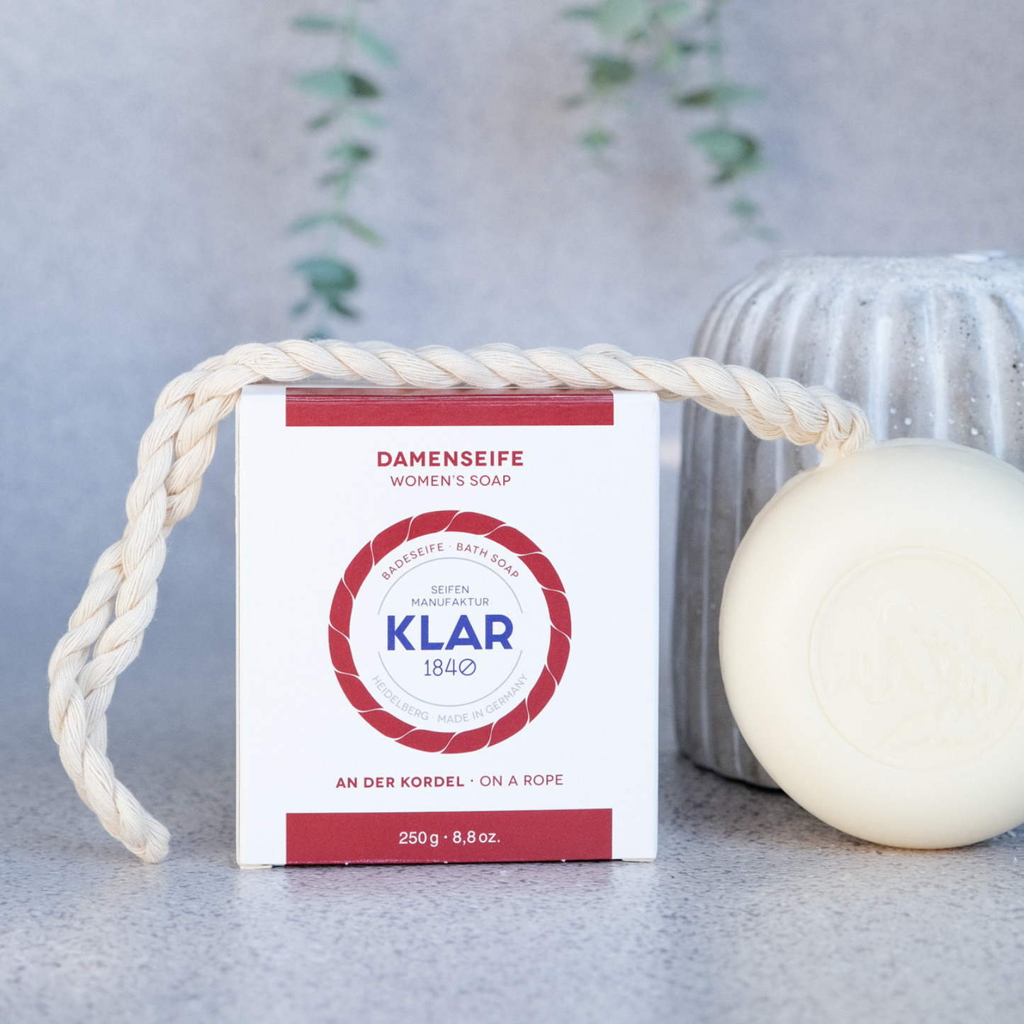 Badeseife Damen an der Kordel 250g, palmölfrei
