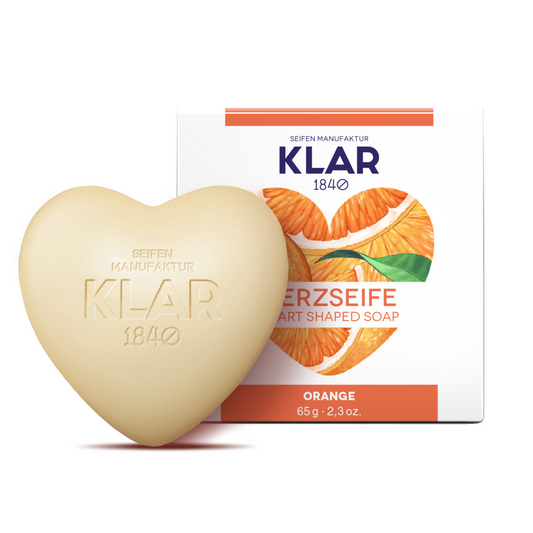 Herzseife Orange 65g, palmölfrei