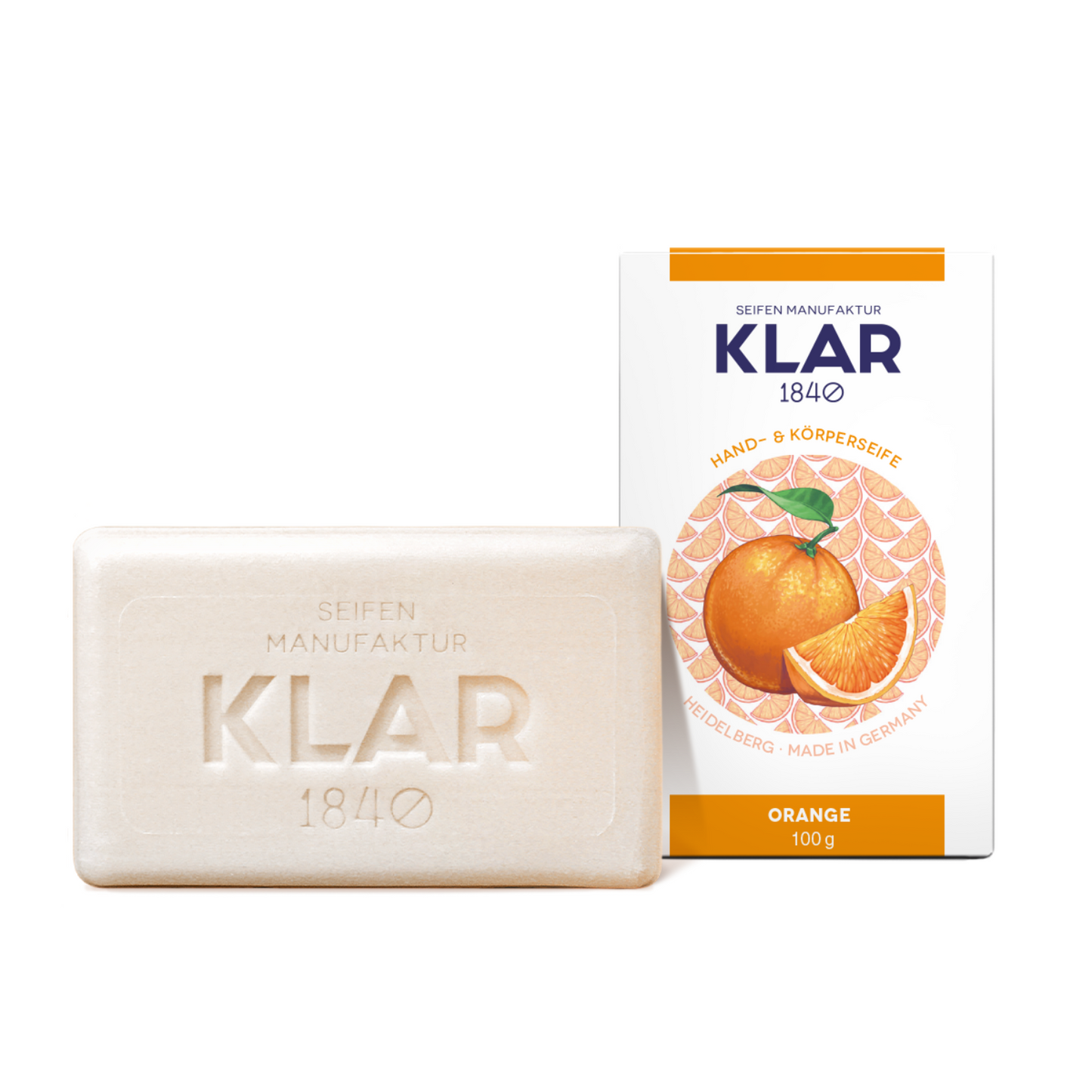 Orangenseife 100g, palmölfrei