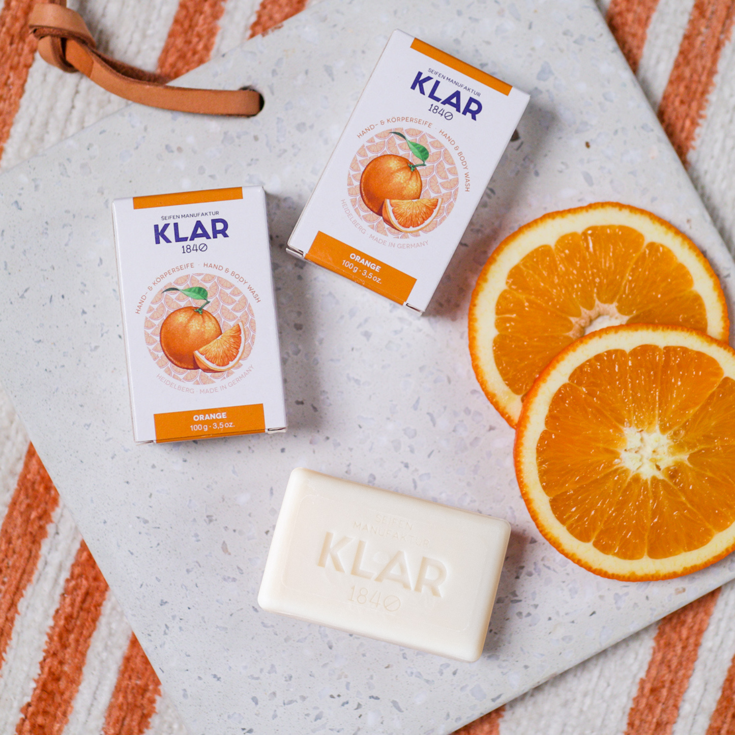 Orangenseife 100g, palmölfrei