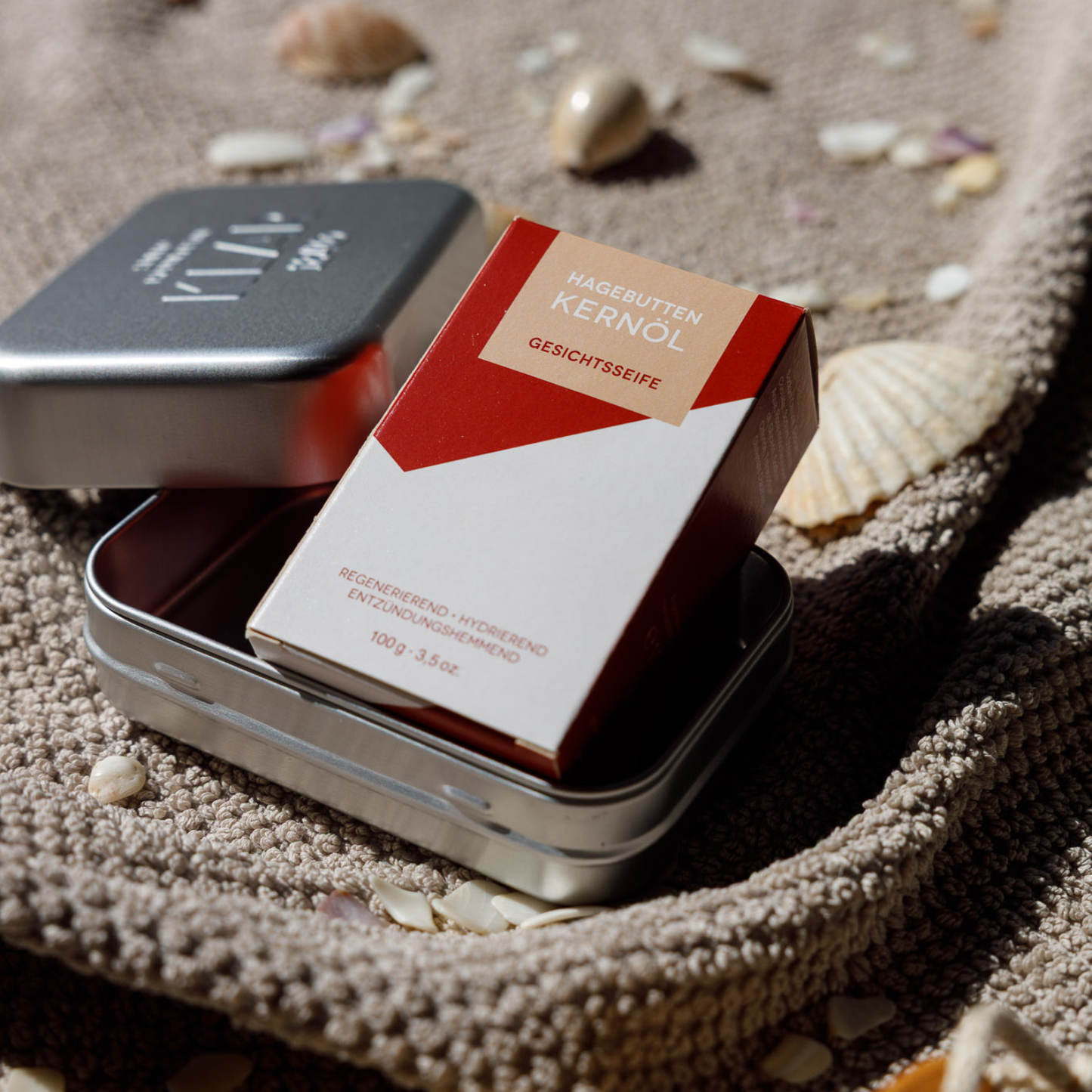 Hagebuttenkernöl Seife, 100g, palmölfrei