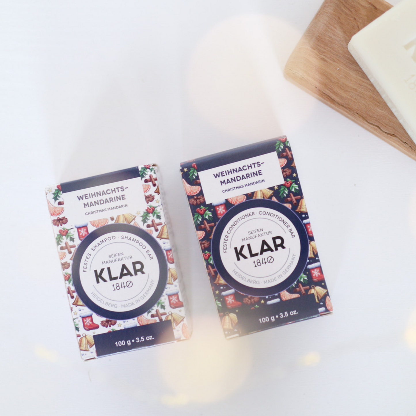Festes Shampoo Weihnachtsmandarine 100g Klar Seifen