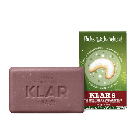 Weihnachtsseife Vanillekipferl 100g, Cosmos zertifiziert, palmölfrei