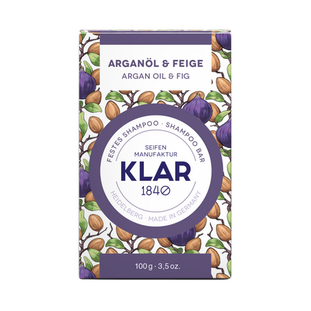 festes Shampoo Arganöl & Feige 100g (für trockenes Haar) Klar Seifen