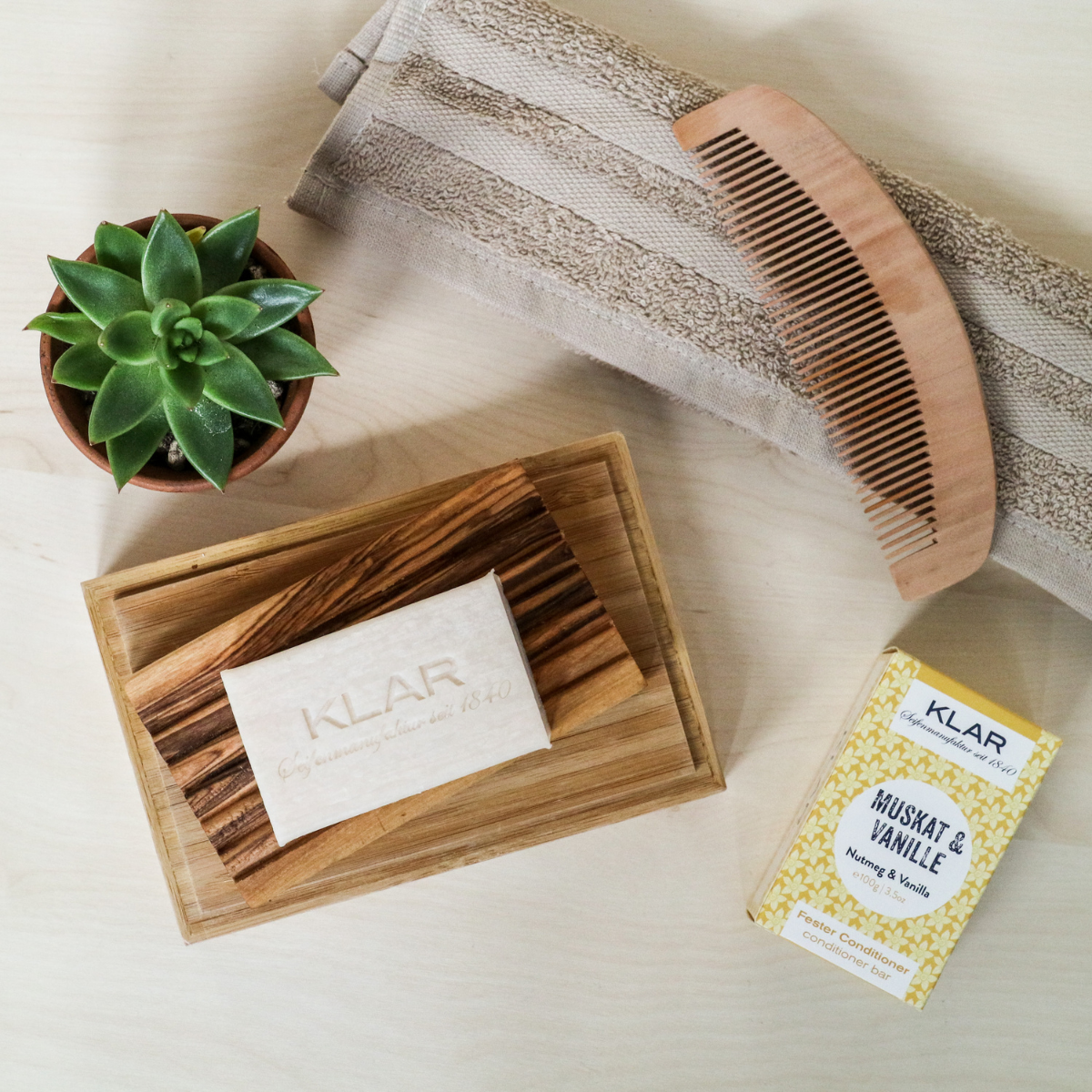 fester Conditioner Muskat & Vanille 100g (für normales Haar)