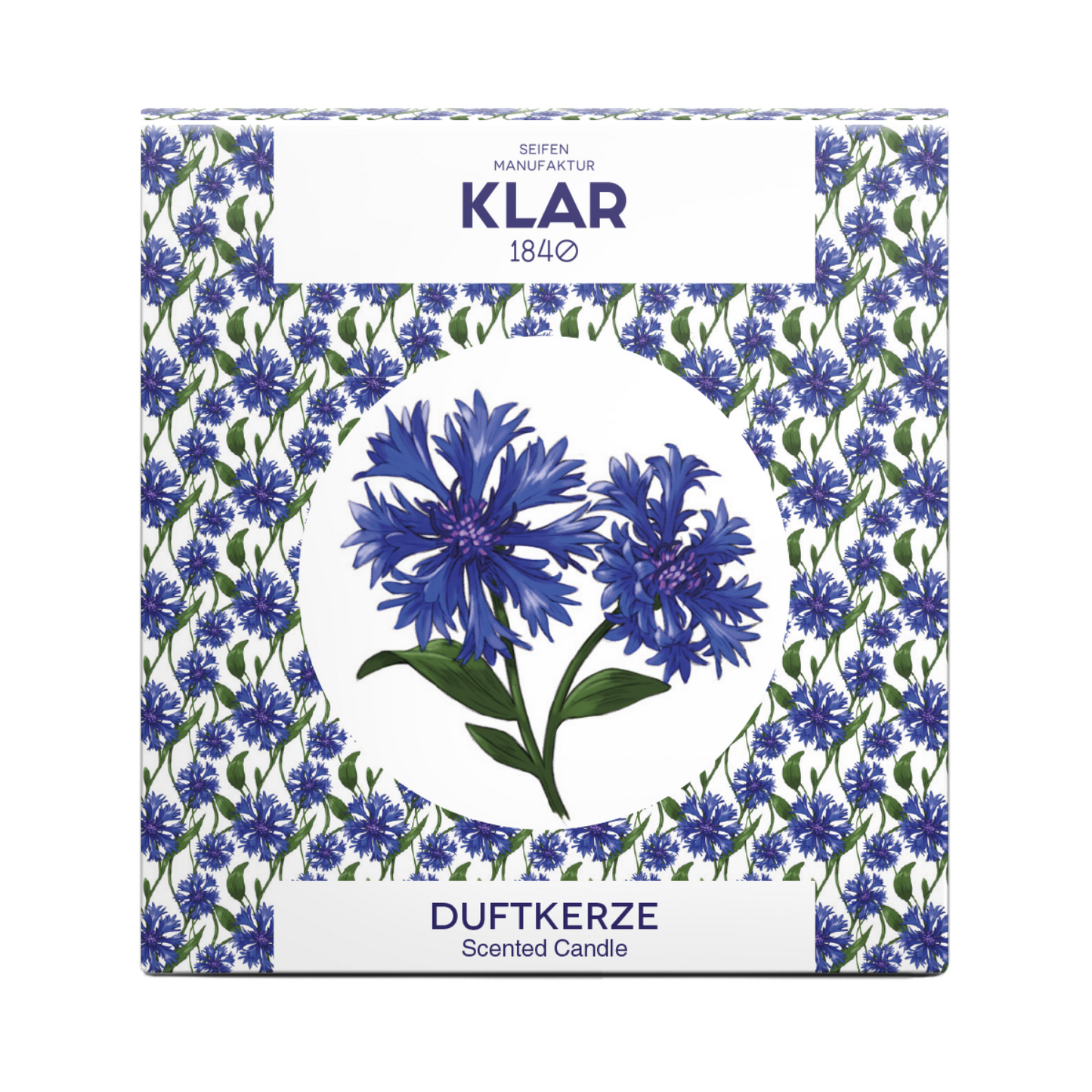 Duftkerze Blaue Blume