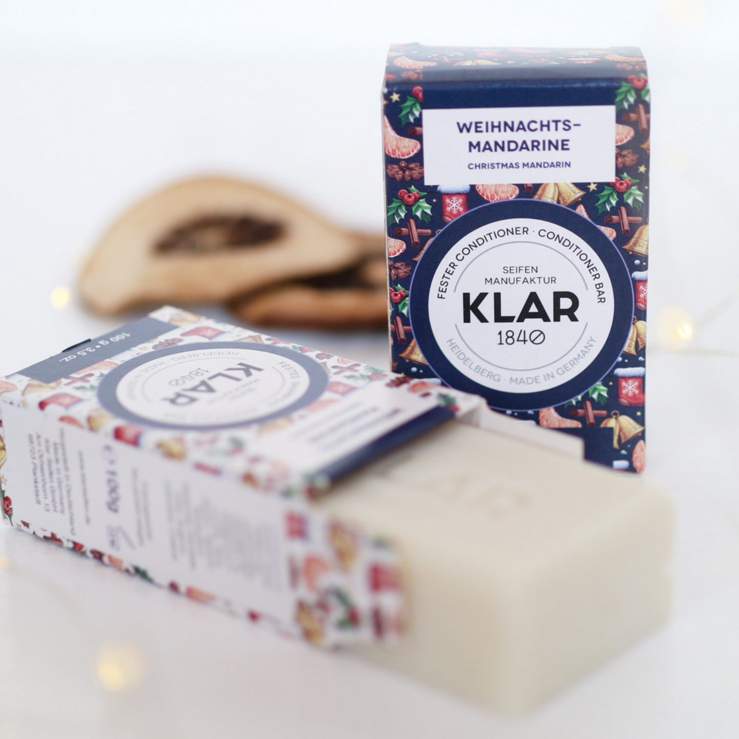Fester Conditioner Weihnachtsmandarine 100g Klar Seifen