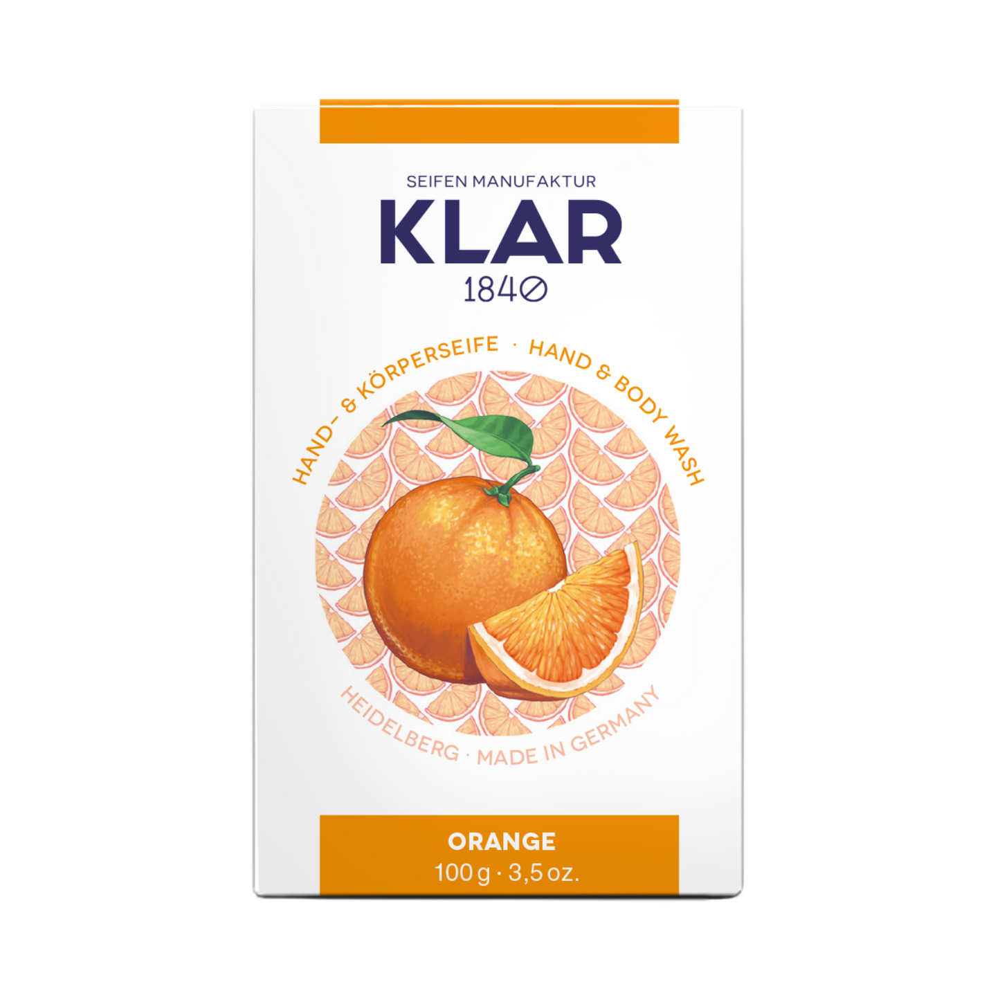 Orangenseife 100g, palmölfrei