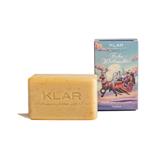Weihnachtsseife Nelke 100g, Cosmos zertifiziert, palmölfrei