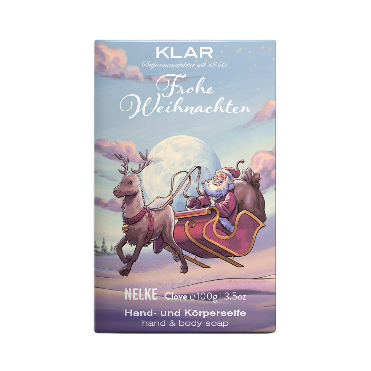 Weihnachtsseife Nelke 100g, Cosmos zertifiziert, palmölfrei