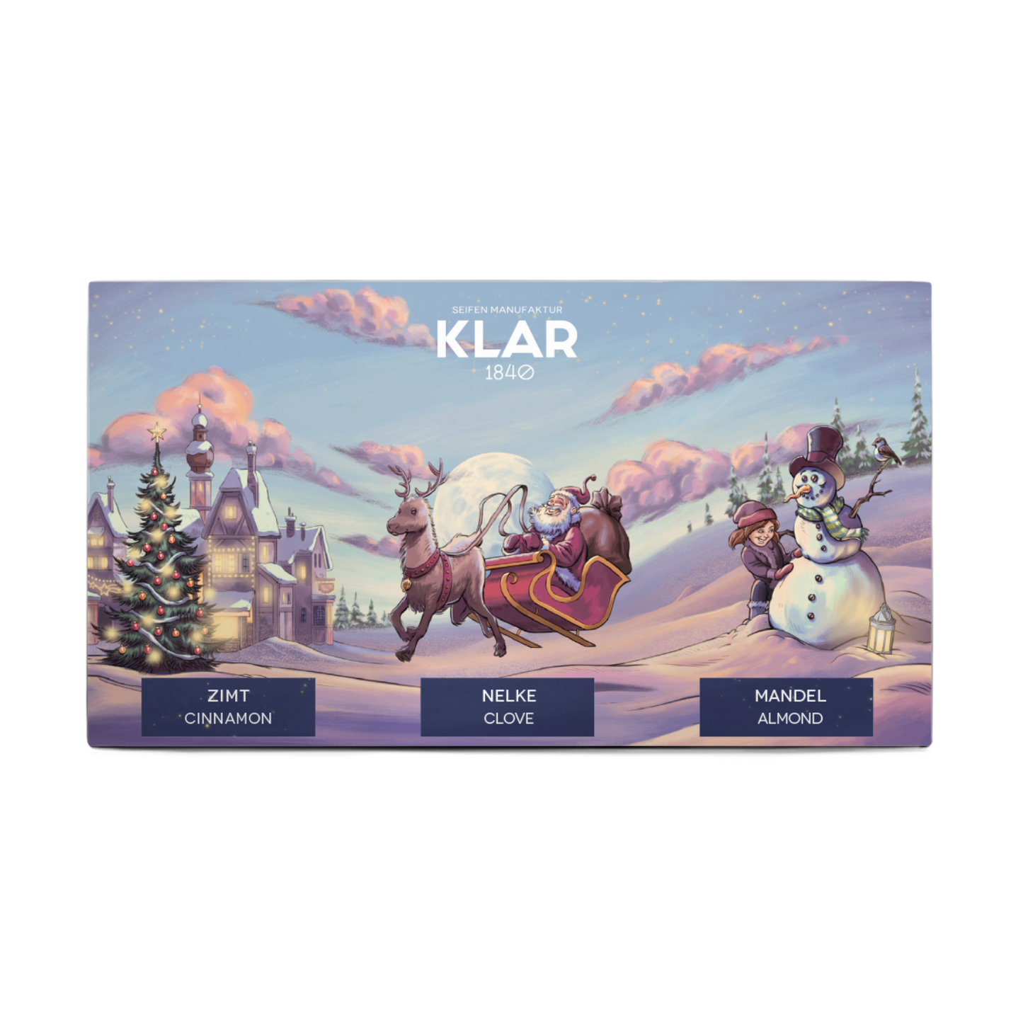 Geschenkset Stille Nacht (Zimt, Nelke, Mandel), Cosmos zertifiziert, palmölfrei