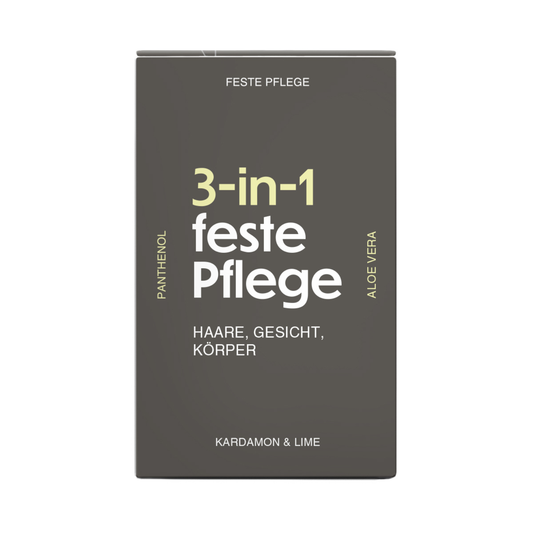 3-in-1 Feste Dusche Kardamom & Limette für Haare, Gesicht und Körper 100g