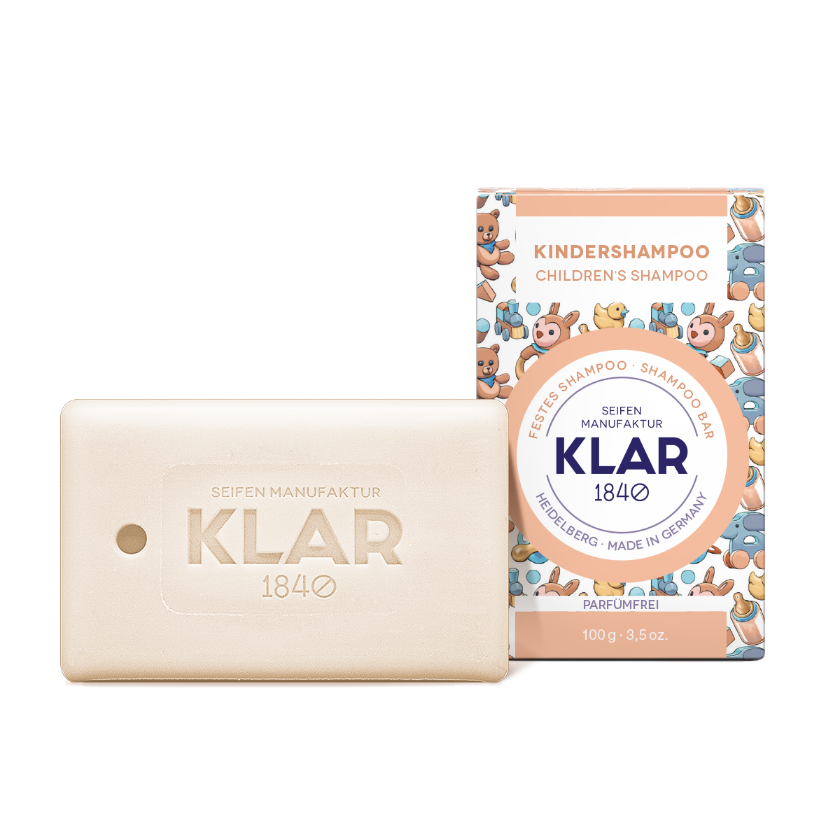 festes Kindershampoo 100g (parfümfrei)