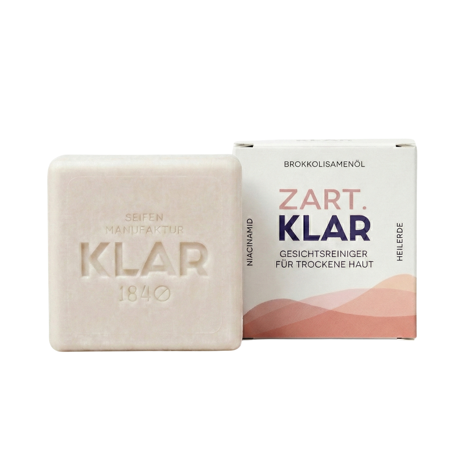 Zart.KLAR Fester seifenfreier Gesichtsreiniger für trockene Haut 75g