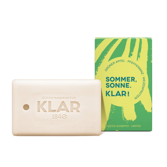 Festes Shampoo Grüner Apfel & Pfefferminz Limited Edition 100g