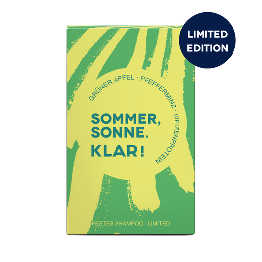 Festes Shampoo Grüner Apfel & Pfefferminz Limited Edition 100g