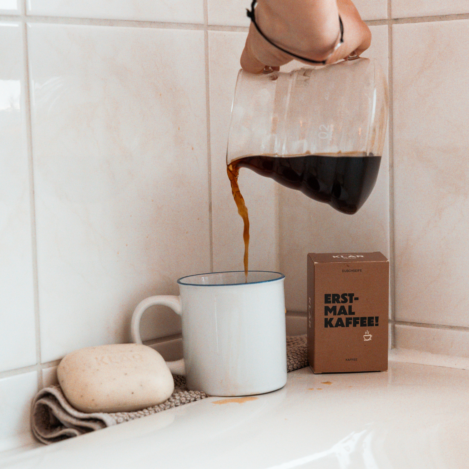 Duschseife Kaffee 135g Klar Seifen