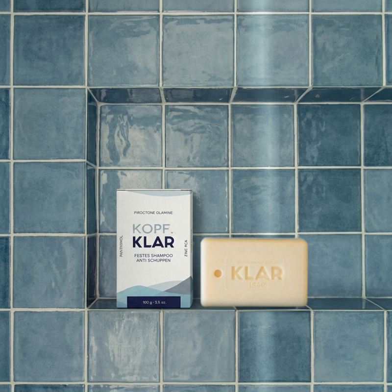 Festes Anti-Schuppen-Shampoo Kopf.KLAR von KLAR Seifen