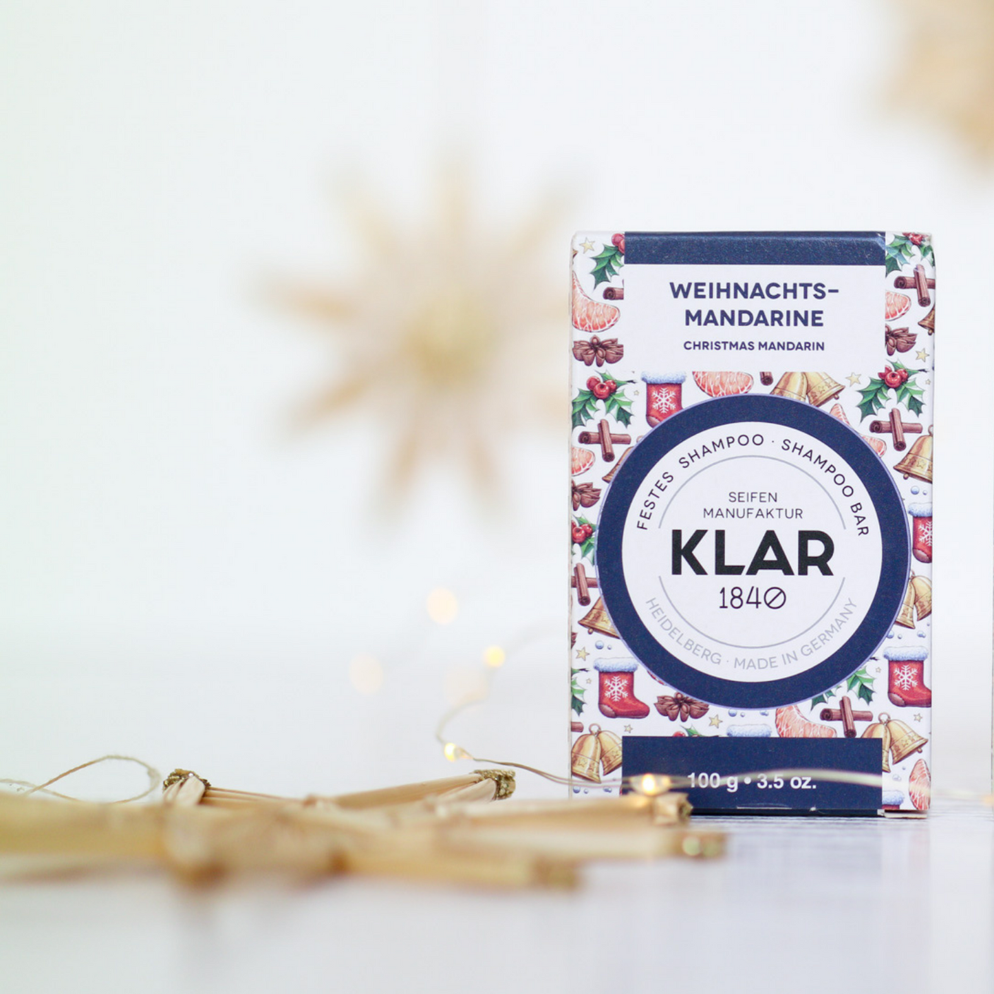 festes Shampoo Weihnachtsmandarine 100g