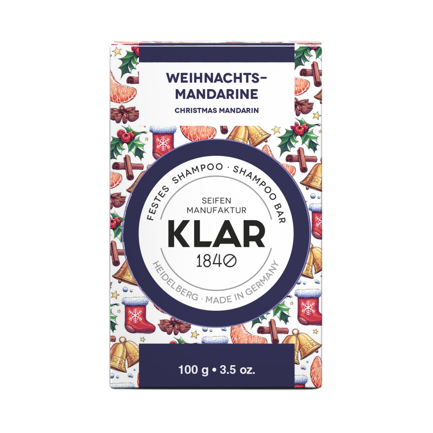 festes Shampoo Weihnachtsmandarine 100g