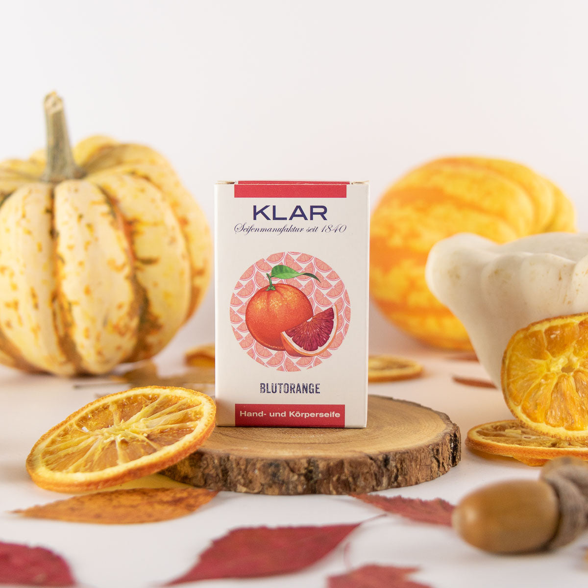 Blutorangenseife 100g, Cosmos zertifiziert, palmölfrei